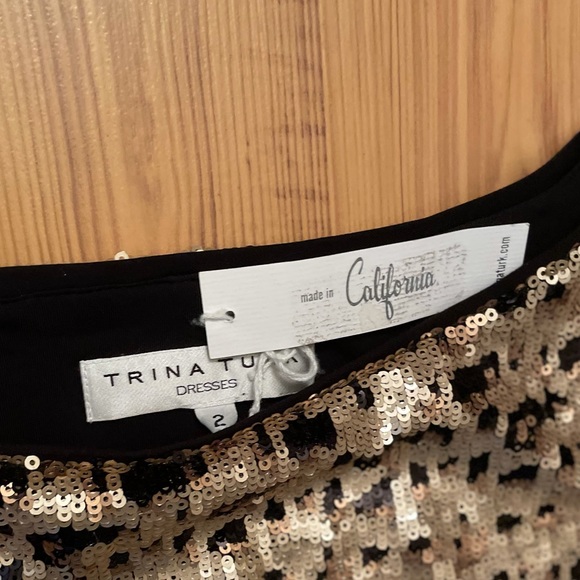 NEW TRINA TURK Pixel Sequin Breene Dress - Picture 5 of 6